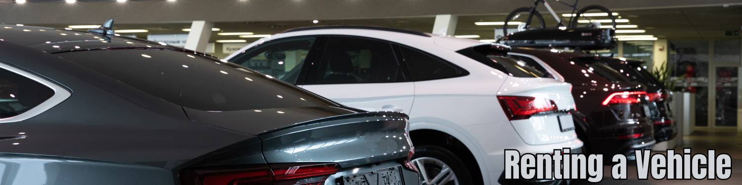 Section 9-7: Renting a Vehicle Banner